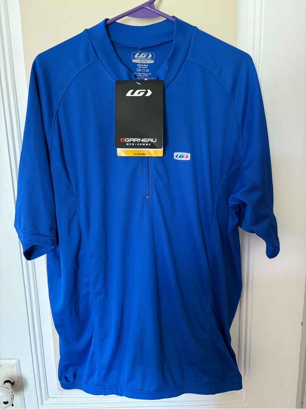LG Louis Garneau Men's Cycling Jersey in Bright Blue